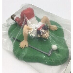 Vintage Comical Golfer 1991 Wilton Cake Decoration NEW